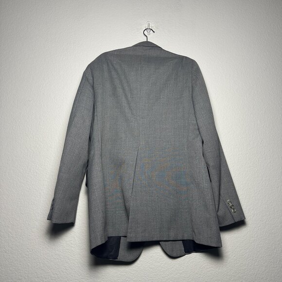 VTG Cricketeer Jacker Blazer Sports Coat Grey Plaid Mens 42R Formal Classic 90s - Picture 2 of 16